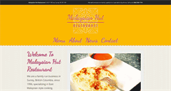 Desktop Screenshot of malaysianhutrestaurant.com